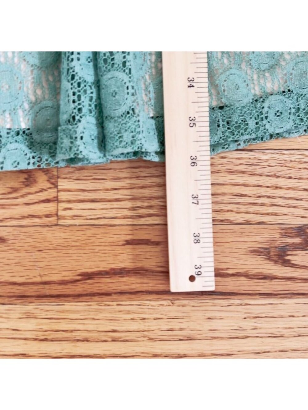 Vintage Sage Green Lace Midi Dress Garden Party Sorority Rush Cocktail Feminine - Picture 5 of 11